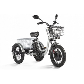 Электровелосипед электротрицикл Eltreco Porter Fat 500 UP! Серебристый