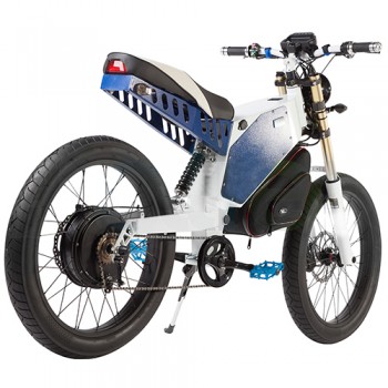 Электромотоцикл Электропитбайк Eltreco Gross 48V 2000W сине-белый