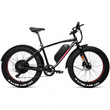 Электровелосипед электрофэтбайк Forward Bizon E-500 черно-красный