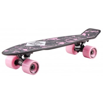 Скейтборд пластиковый Tech Team Kiwi 22" черно-розовый