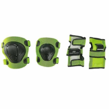 Набор защиты Tech Team Safety line 100, цвет зеленый (размеры S, M, L)