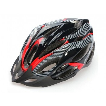 Шлем велосипедный AIR V23 черно-красный