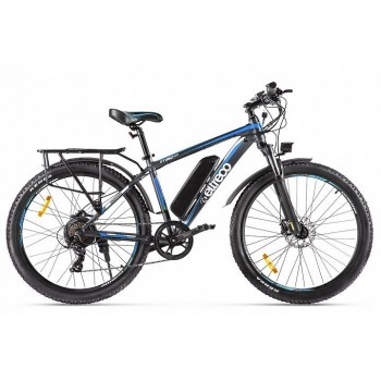 Электровелосипед велогибрид Eltreco XT 850 new (серо-синий)
