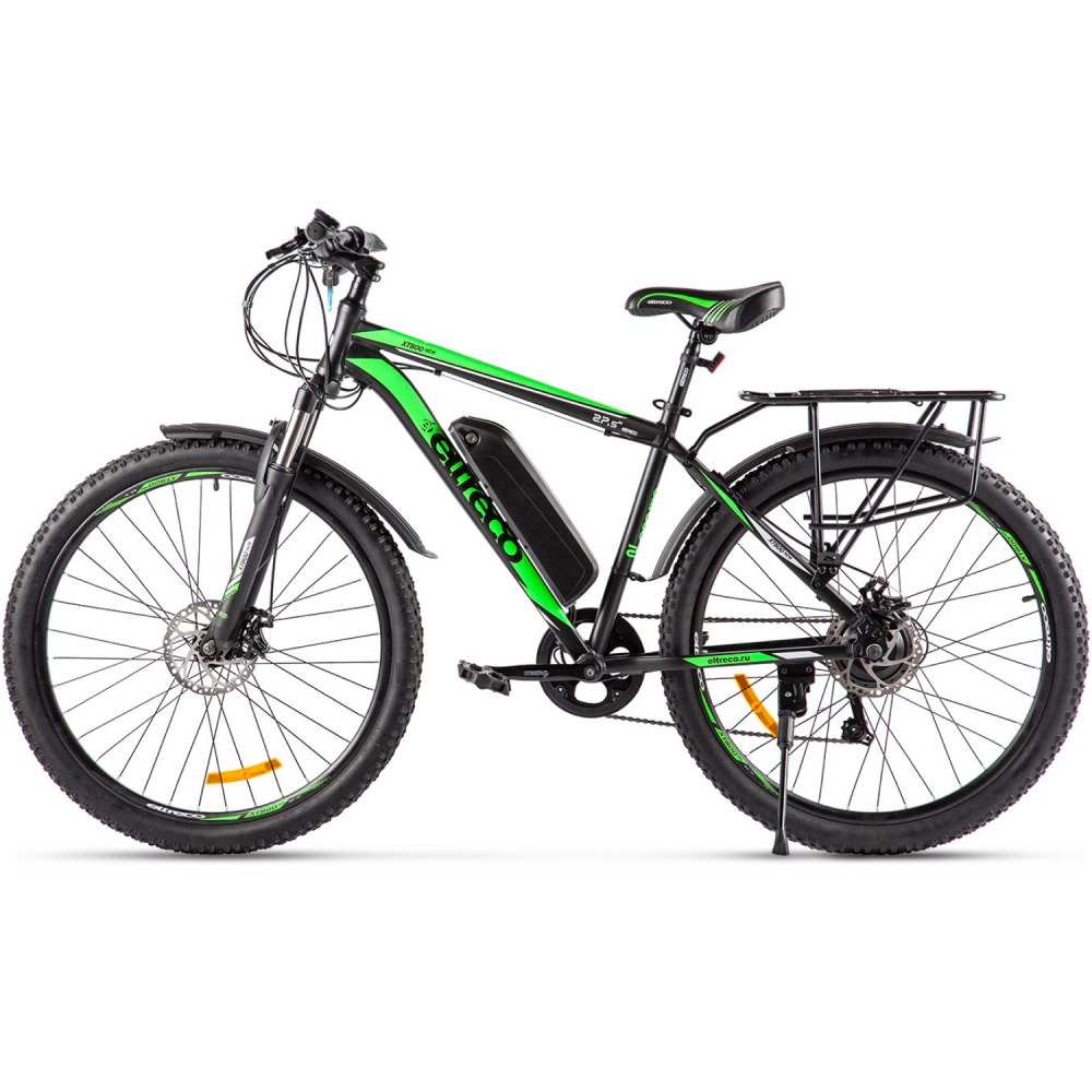 Электровелосипед Eltreco XT-800 NEW (черно-зеленый)